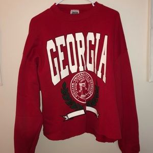 Georgia University Cropped Sweatshirt